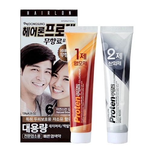 헤어론 프로텐 무향료 칼라크림 1,2제 120g